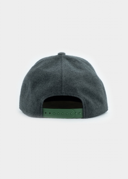 Cap "Karpfen Outdoor" - dunkelgrau (Snapback)