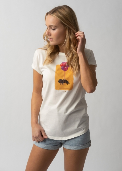 T-Shirt "Dackelexpress" - weiß