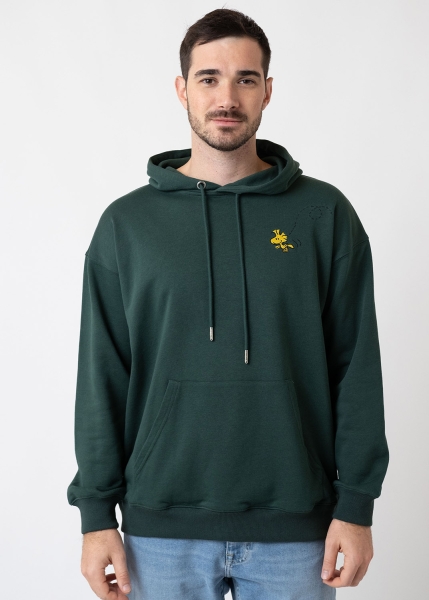 Hoodie "Peanuts: Ned mid mir" - dunkelgrün