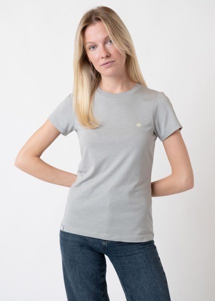 T-Shirt "Edelweiß Sommerfrische" - grau (Damen)