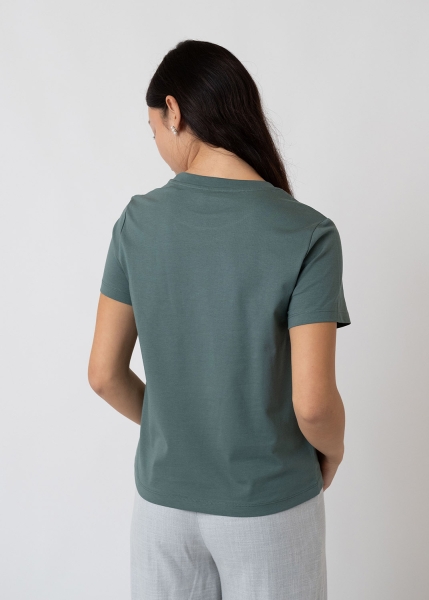 T-Shirt "Expresslieferdienst" - dunkelgrün (Damen)