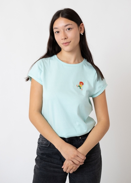 T-Shirt "Pumuckl" - hellblau, Damen