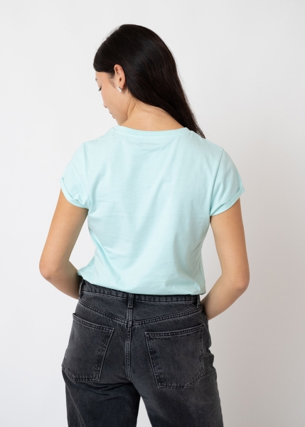 T-Shirt "Pumuckl" - hellblau, Damen