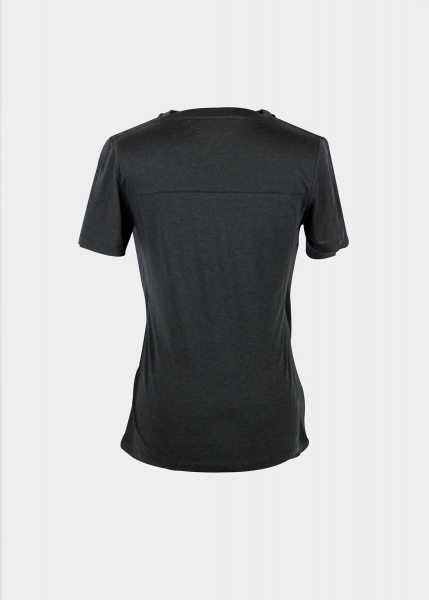 T-Shirt "Edelweiß Sommerfrische" - schwarz (Damen)