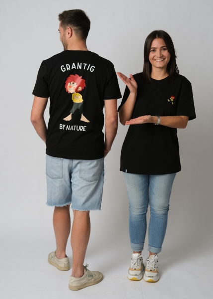 T-Shirt "Grantig by nature" - schwarz, unisex