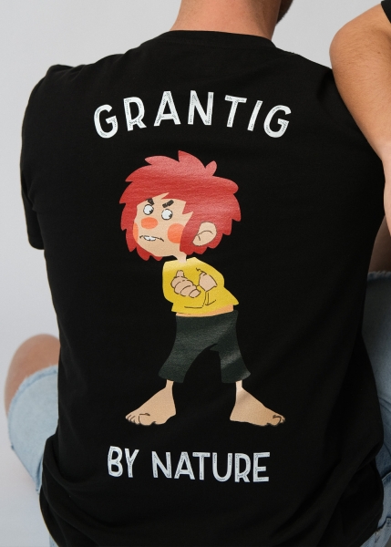 T-Shirt "Grantig by nature" - schwarz, unisex