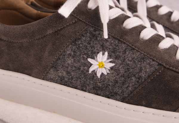 Sneaker "Edelweiß" - dunkelgrau