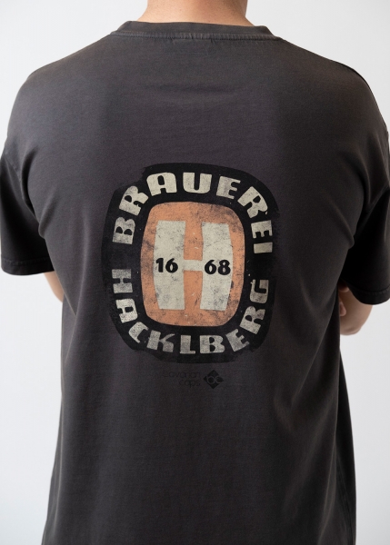 Retro-Shirt "Hacklberg" - schwarzgrau