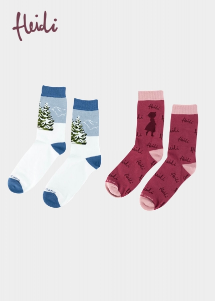 2er Socks box "Heidi"