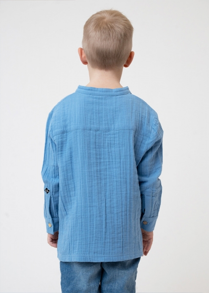 Hemd "Edelweiß" - hellblau (Kinder)
