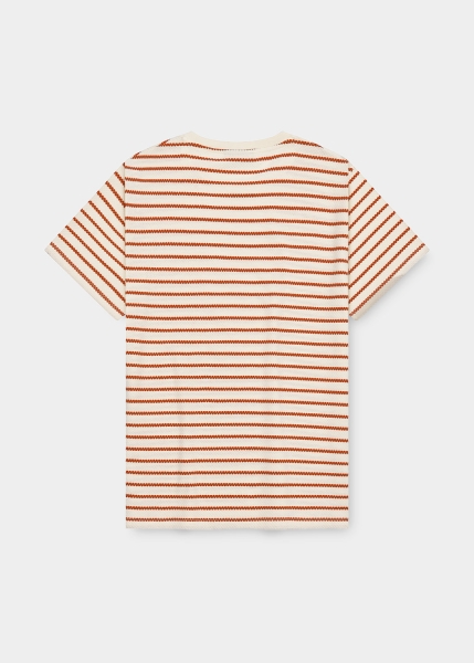 T-Shirt "Abendrot" - rost/beige