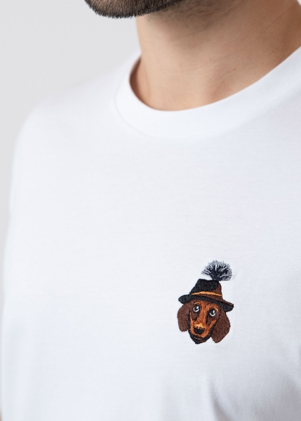 T-Shirt "Monsieur Waldi" - weiß