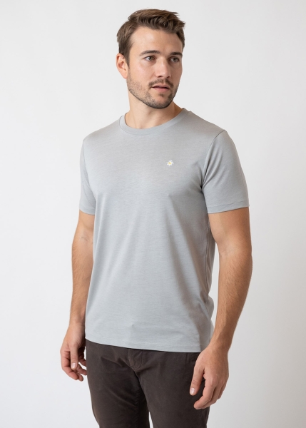 T-Shirt "Edelweiß Sommerfrische" - grau