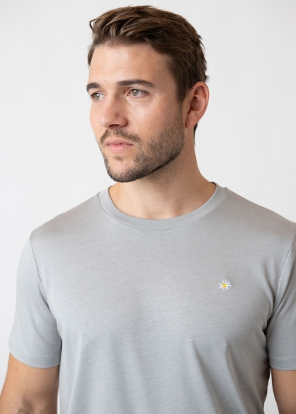 T-Shirt "Edelweiß Sommerfrische" - grau