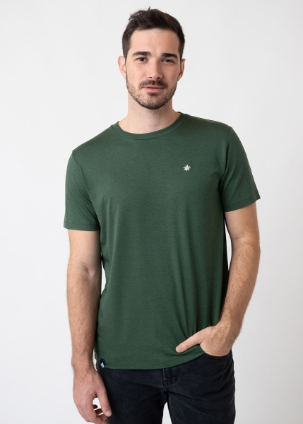 T-Shirt "Edelweiß Sommerfrische" - dunkelgrün