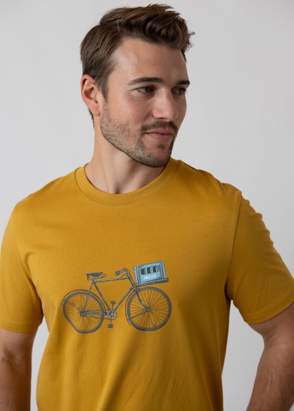 T-Shirt "Expresslieferdienst" - ocker