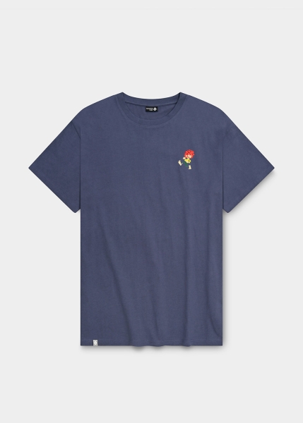 T-Shirt "Grantig by nature" - graublau, v2