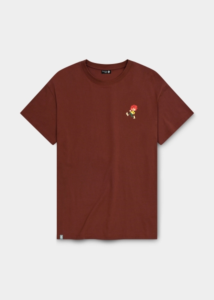 T-Shirt "Grantig by nature" - dunkelrot, v2