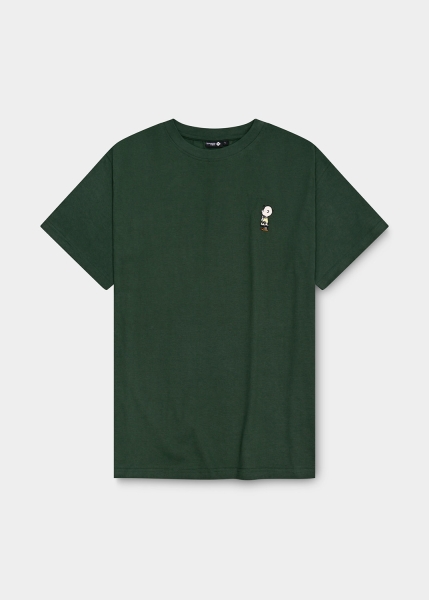 T-Shirt "Peanuts: Na, Merce" - dunkelgrün