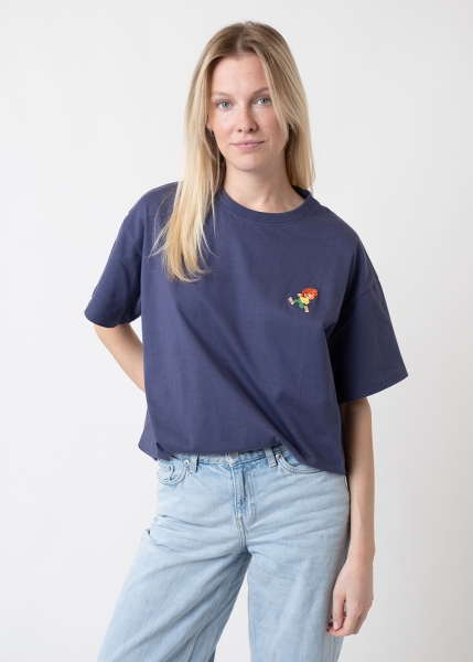 T-Shirt "Grantig by nature" - graublau, v2