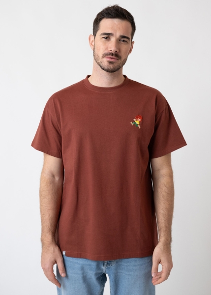 T-Shirt "Grantig by nature" - dunkelrot, v2