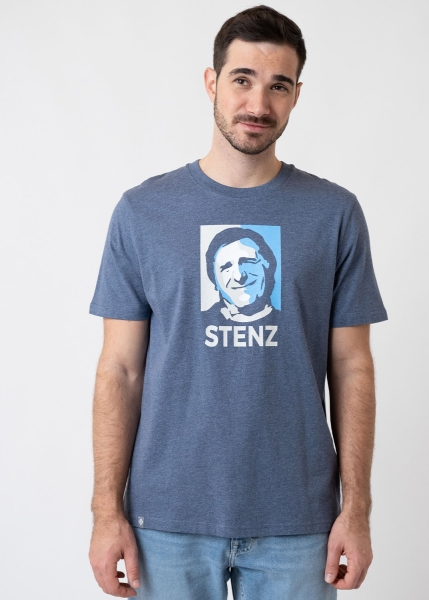 T-Shirt "Stenz" - dunkelblau