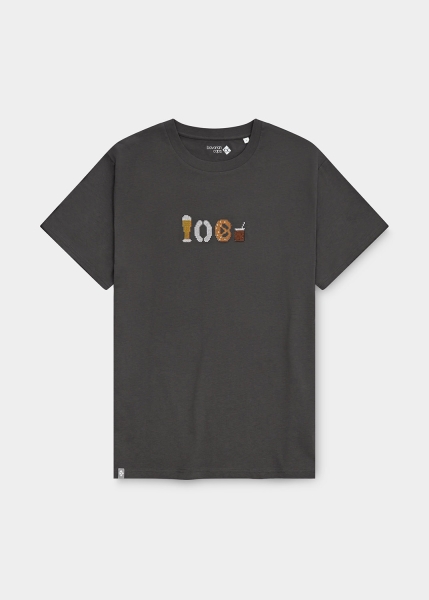 T-Shirt "Weißwurschtfrühstück" - anthrazit