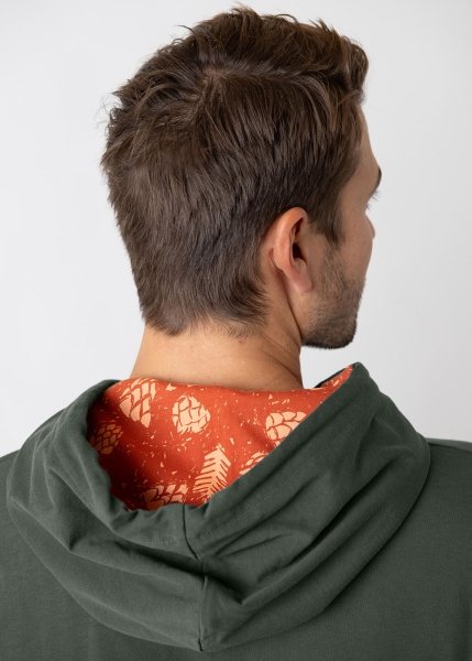 Zipper "Hopfenernte" - dunkelgrün