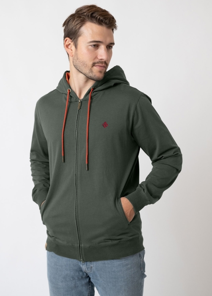 Zipper "Hopfenernte" - dunkelgrün