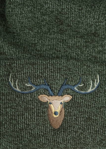 "Haum: Hirsch" - dunkelgrün