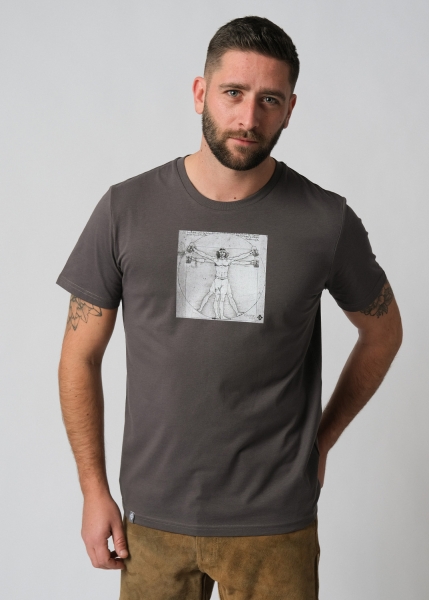 T-Shirt "Homo Bavaricus" - dunkelgrau
