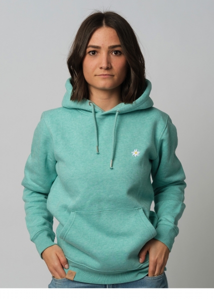 Hoodie "Edelweiß" - grün