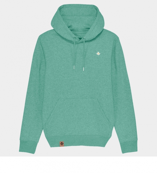 Hoodie "Edelweiß" - grün