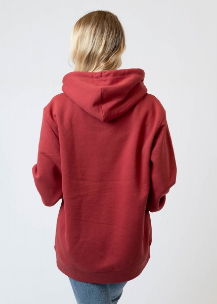 Hoodie "Edelweiß" - karminrot