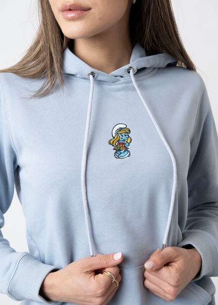 Hoodie "Schlumpfine" - hellblau