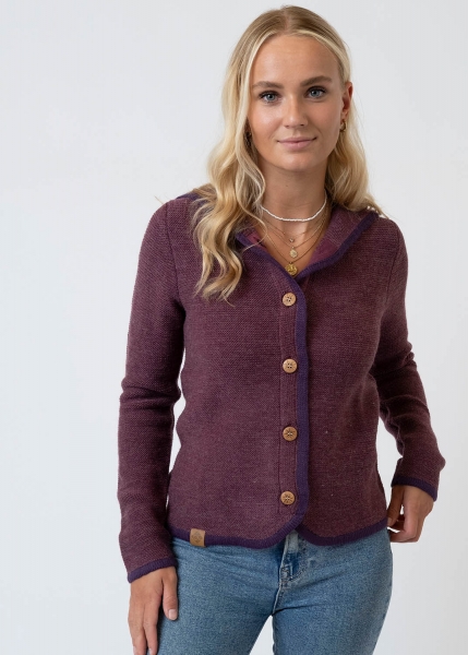 Strickjanker "Tessa" - dunkelrot