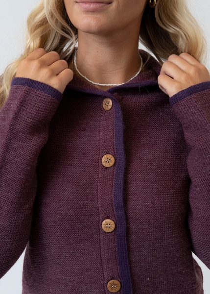 Strickjanker "Tessa" - dunkelrot
