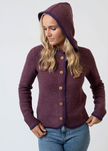 Strickjanker "Tessa" - dunkelrot