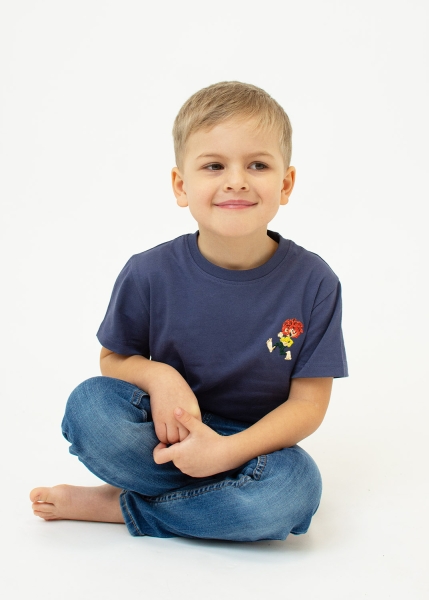 T-Shirt "Grantig by nature" - graublau, v2 (Kinder)