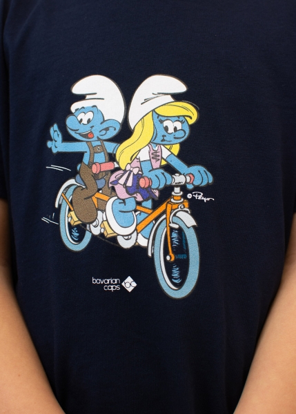 T-Shirt "Schlümpfe: Trachtentandem" - dunkelblau