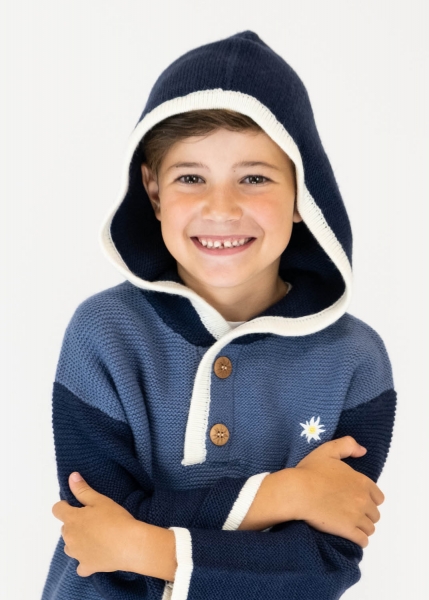 Janker-Hoodie "Fritzi" - dunkelblau, Kinder