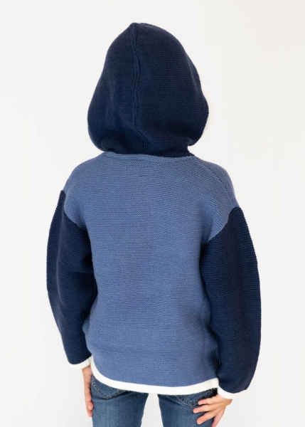 Janker-Hoodie "Fritzi" - dunkelblau, Kinder