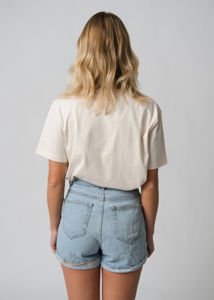 T-Shirt "Langstrumpf Bande" - altweiß, unisex