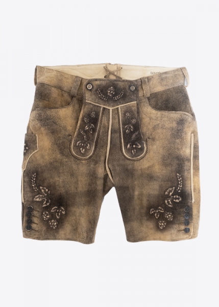 Lederhose "Reinheitsgebot" - altbraun