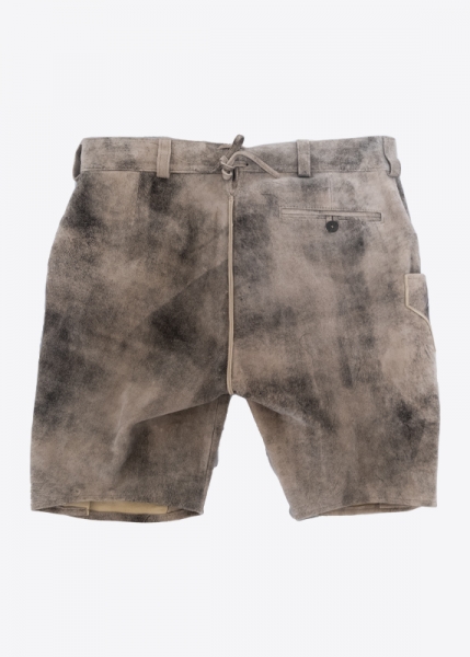Lederhose "Reinheitsgebot" - graubraun