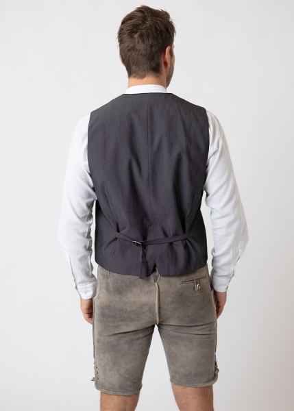 Lederhose "Reinheitsgebot" - graubraun/grün
