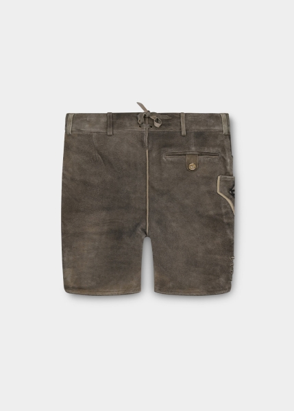 Lederhose "Schafkopf" - graunbraun/blau