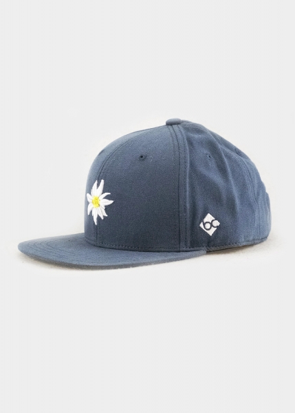 "Edelweiß Leinen" - wachholderblau (Snapback)