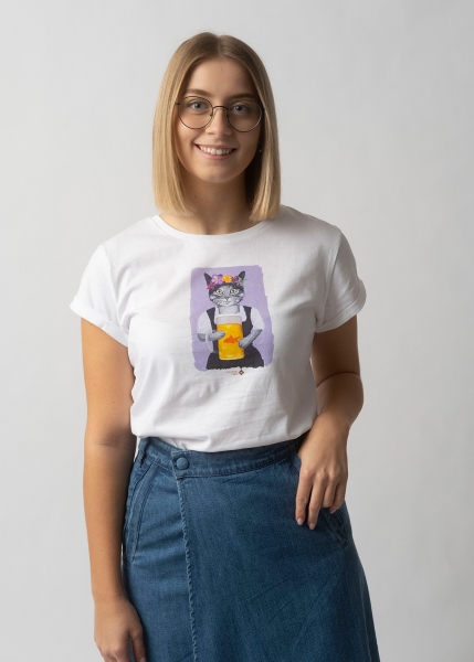 T-Shirt "Prost, Mauzi" - weiß