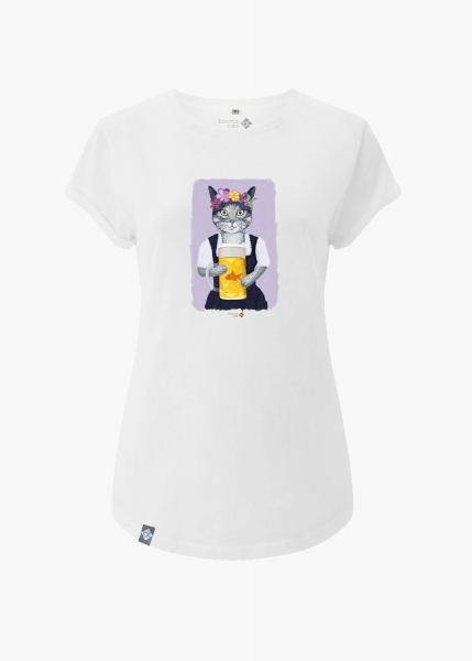 T-Shirt "Prost, Mauzi" - weiß